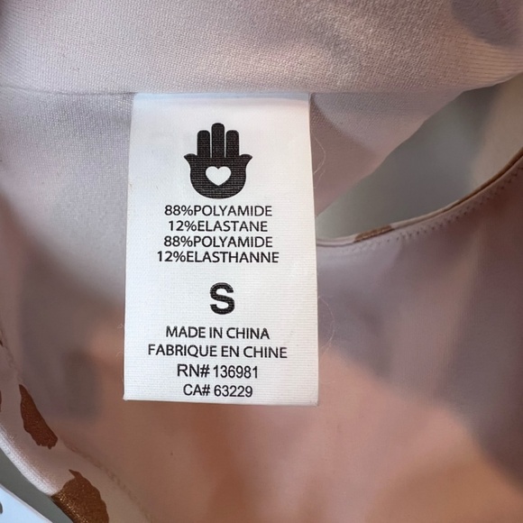 Spiritual Gangster Leopard Print Sports Bra - Cream and Gold - Picture 13 of 13